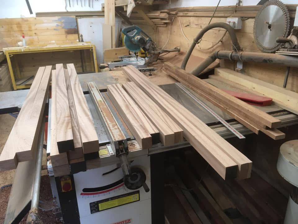 Timber machined on the saw bench